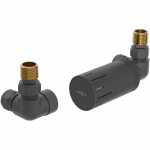Mexen G05 į skyvą perjungiamos termostatinės jungties rinkinys, antracito spalvos - W903-958-66