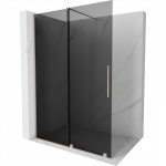 Mexen Velar stumdoma du&scaron;o siena Walk-in 140 x 200 cm, grafitas 8 mm, &scaron;lifuotas nikelis - 871-140-000-43-97