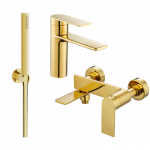 Mexen Zero R70 vonios komplektas, auksinis - 71103R70-50