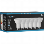Mexen Nova 6x LED lemputė GU10, 1,5W, &Scaron;alta - 6500K, 158 lm - L107-GU10-0165-01x06
