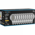 Mexen Vintis 10x kaitinimo siūlo LED lemputė spiralė E27, G80, 2W, &Scaron;ilta - 2200K, 100 lm, smoke - L165-E27-0222-70x10