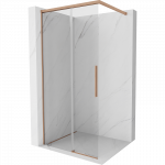 Mexen Rox du&scaron;o sienelė Walk-in 110 x 200 cm, skaidri 8 mm, &scaron;lifuotas varis - 8C2-110-003-65-00