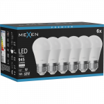 Mexen Nova 6x LED lemputė E27, G45, 9W, Neutrali - 4000K, 945 lm - L101-E27-0940-01x06