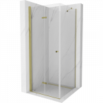 Mexen Lima sulankstoma du&scaron;o kabina 70 x 70 cm, permatoma, auksinė - 856-070-070-50-00