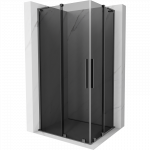 Mexen Velar L Duo stumdomojo du&scaron;o kabina 100 x 90 cm, grafitas, gun metalas - 871-100-090-02-43-95