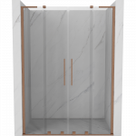 Mexen Velar L Duo stumdomos du&scaron;o durys 150 cm, skaidrios, &scaron;ukuota varis - 871-150-003-02-65