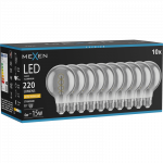Mexen Vintis 10x LED spiralės kaitinimo lempa E27, G80, 4W, &Scaron;ilta - 2200K, 220 lm, dūminė - L165-E27-0422-70x10