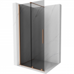 Mexen Velar slankiojanti du&scaron;o siena Walk-in 80 x 200 cm, grafitas 8 mm, &scaron;lifuotas varis - 871-080-000-43-65