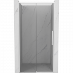 Mexen Rox stumdomos du&scaron;o durys 125 cm, skaidrios, baltos - 8C2-125-000-20-00