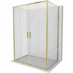 Mexen Exo-3S du&scaron;o kabina 3 sieninė stumdomoji 150 x 85 cm, skaidri, auksinė - 8152-150-085-50-00-3S