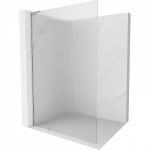 Mexen Kioto L du&scaron;o siena Walk-in 120 x 200 cm, dryžuota, chromas - 800-120-103-01-09