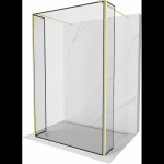 Mexen Kioto laisvai pastatoma du&scaron;o siena 120 x 30 x 30 cm, juoda rėmelis, auksinis &scaron;epetys - 800-120-030-222-55-70-030