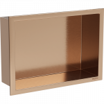 Mexen X-Wall-R įdubusi lentyna su flan&scaron;u 30 x 20 cm, &scaron;lifuotas varis - 19C0302010
