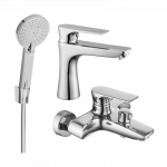 Mexen Axel R40 vonios komplektas, chromas - 73803R40-00