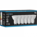 Mexen Nova 6x LED lemputė GU10, 6W, Neutrali - 4000K, 630 lm - L107-GU10-0640-01x06
