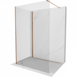 Mexen Kioto du&scaron;o siena Walk-in 130 x 100 cm, permatomas, rožinis auksas - 800-130-212-60-00-100