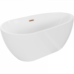 Mexen Eos laisvai pastatoma vonia 150 x 75 cm, balta, &scaron;lifuotas varis - 52471507500-65