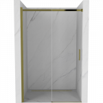 Mexen Omega stumdomosios du&scaron;o durys 130 cm, permatomos, auksinės - 825-130-000-50-00