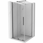 Mexen Velar 90 x 90 cm slankioji du&scaron;o kabina, skaidri, ginklų metalo spalva - 871-090-090-01-95