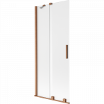 Mexen Velar vonios durys dvigubas slankusis 80 x 150 cm, &scaron;erk&scaron;nas, &scaron;lifuotas varis - 896-080-000-31-65