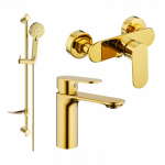 Mexen Milo DF40 du&scaron;o komplektas, auksinis - 71304DF40-50