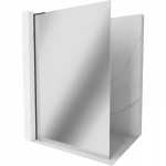 Mexen Kioto L du&scaron;o sienelė Walk-in 70 x 200 cm, veidrodis, juoda - 800-070-103-70-50