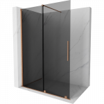Mexen Velar slankiojanti du&scaron;o siena Walk-in 130 x 200 cm, grafitas 8 mm, &scaron;lifuotas varis - 871-130-000-43-65