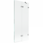 Mexen Lunar vonios ekranas 2-stiklų de&scaron;inysis 80 x 150 cm, skaidrus, chromas - 897-080-100-01-00-P