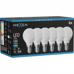 Mexen Nova 6x LED lemputė E14, G45, 1W, &Scaron;altai balta - 6500K, 105 lm - L101-E14-0165-01x06