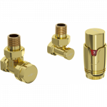 Mexen G00 termostatinis kampinis rinkinys, auksinis - W901-900-50