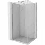 Mexen Velar stumdomos du&scaron;o kabinos 90 x 85 cm, permatomos, valcuotas nikelis - 871-090-085-01-97