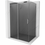 Mexen Omega stumdomas du&scaron;o kabina 110 x 90 cm, grafitas, chromas - 825-110-090-01-40