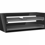 Mexen Box-A korpus praustuvo spintelės 120 cm, 2 stalčiai, juodas blizgus - 91AX0-1200-470-2-70