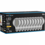 Mexen Vintis 10x LED siūlų spiralės lemputė E27, G80, 6W, &Scaron;ilta - 2200K, 350 lm, dūminė - L165-E27-0622-70x10