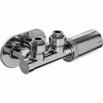 Mexen G05 termostatinis kampinis komplektas su apdaila R, Duplex, DN50, chromas - W907-958-905-01