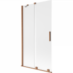 Mexen Velar vonios pertvaras 2-durų stumdomas 100 x 150 cm, matinė, &scaron;lifuotas varis - 896-100-000-31-65