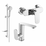 Mexen Milo DF40 du&scaron;o komplektas, chromas - 713054DF40-00