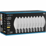 Mexen Nova 10x LED Lemputė E14, C37, 4W, &Scaron;ilta - 3000K, 420 lm - L102-E14-0430-01x10
