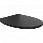 Mexen Egg lėtai nusileidžiantis plonas dangtis, duroplastikas, juodas matinis - 39243085