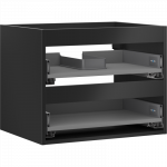 Mexen Box-A spintele po praustuvu 60 cm, 2 stalčiai, juoda matinė - 91AX0-0600-470-2-71