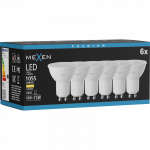 Mexen Nova 6x LED lemputė GU10, 10W, &Scaron;ilta - 3000K, 1055 lm - L108-GU10-1030-01x06