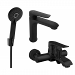 Mexen Pecos R40 vonios mai&scaron;ytuvo komplektas, juodas - 72703R40-70