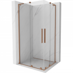 Mexen Velar L Duo stumdomos du&scaron;o kabina 100 x 90 cm, skaidri, &scaron;lifuotas varis - 871-100-090-02-03-65