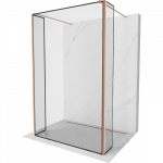 Mexen Kioto laisvai stovinti du&scaron;o siena 90 x 30 x 30 cm, juodas rėmelis, &scaron;lifuota varis - 800-090-030-222-65-70-030
