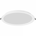 Mexen LDRR lubų skydinis LED įterptinis &scaron;viestuvas, 30 cm, 24W, &Scaron;altas - 6500K, 2640 lm, baltas - L210-030-2465-20