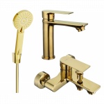 Mexen Royo R40 vonios komplektas, auksinis - 72203R40-50