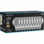 Mexen Vintis 10x LED sriegio spiralės lemputė E27, G80, 6W, &Scaron;ilta - 2700K, 400 lm, dūminė - L165-E27-0627-70x10