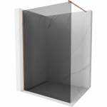 Mexen Kioto du&scaron;inės siena Walk-in 130 x 200 cm, grafitas 8 mm, &scaron;epečiu &scaron;lifuotas varis - 800-130-101-65-40