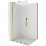 Mexen Velar L stumdomoji du&scaron;o sienelė Walk-in 110 x 200 cm, matinė 8 mm, auksinė - 871-110-003-33-50