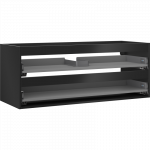 Mexen Box-A spintelės korpusas po praustuvu 120 cm, 2 stalčiai, juodas matinis - 91AX0-1200-470-2-71